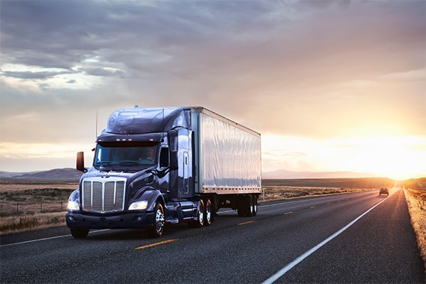 semi truck road freight