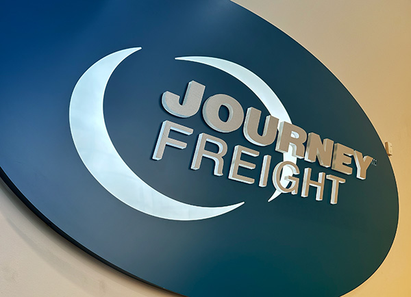 lobby sign journey freight forwarder