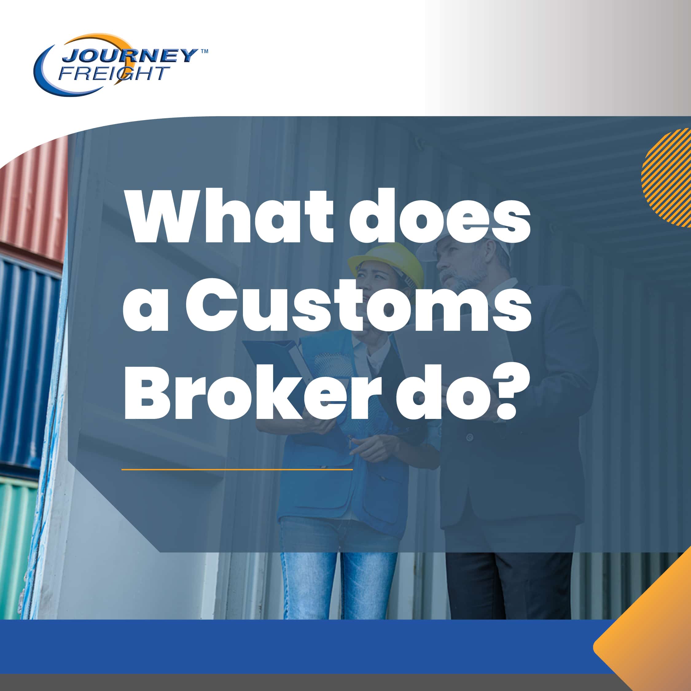 what does a customs broker do?