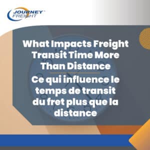 what impacts freight transit time more than distance