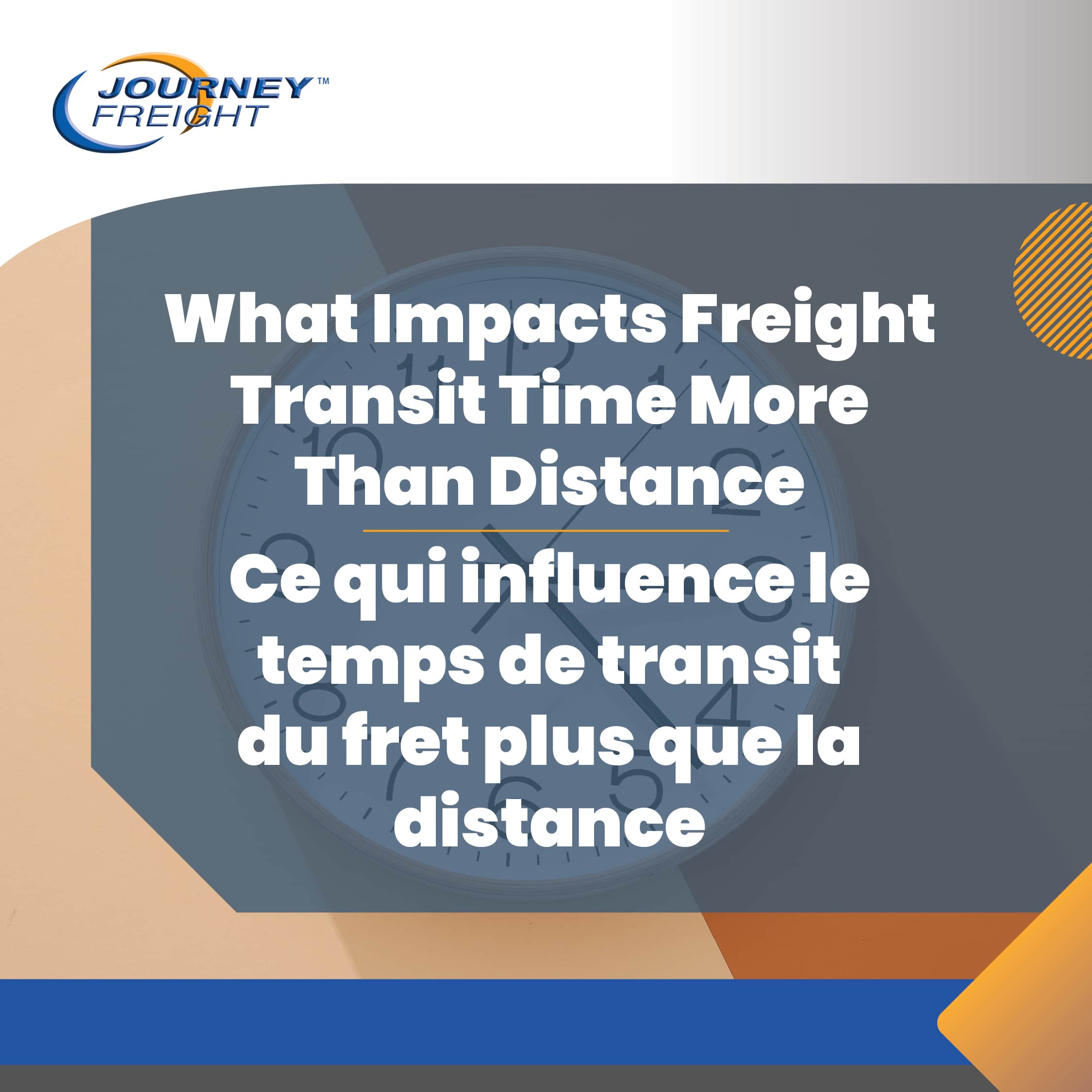 what impacts freight transit time more than distance